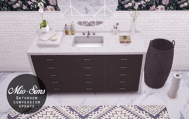 Sims 4 Bathroom conversion update at MIO SIMS