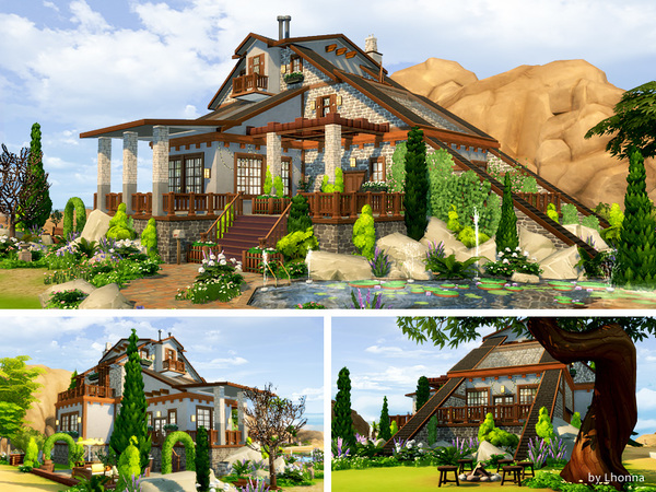 Sims 4 New Mountain house by Lhonna at TSR
