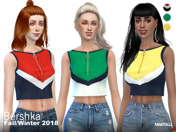 Sims 4 Halter Top by martalisofia at TSR