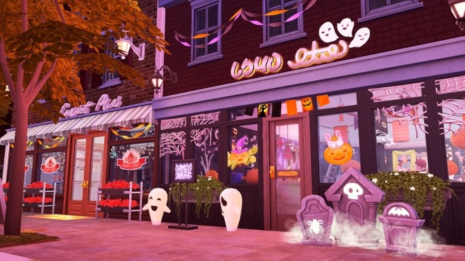 Sims 4 Bakery & Spooky Store at Jenba Sims