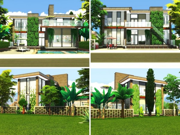 Sims 4 Sunnyside house by MychQQQ at TSR
