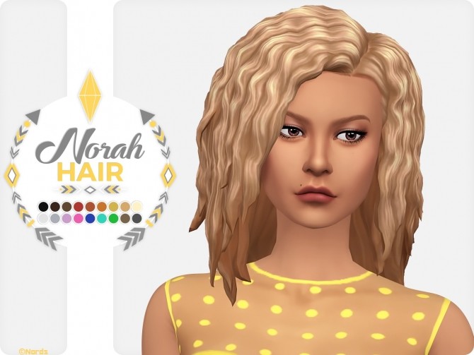 Sims 4 Norah Hair at Nords Sims