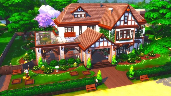Sims 4 WILLOWBROOK HOUSE at BERESIMS