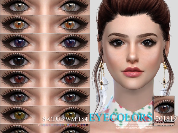 Sims 4 Eyecolors 201819 by S Club WM at TSR