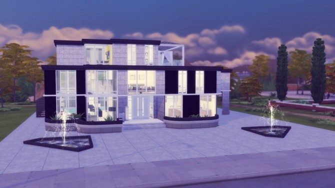 Sims 4 Stoneway house at Simming With Mary