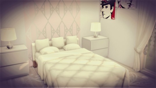 Sims 4 Pure White room at Agathea k