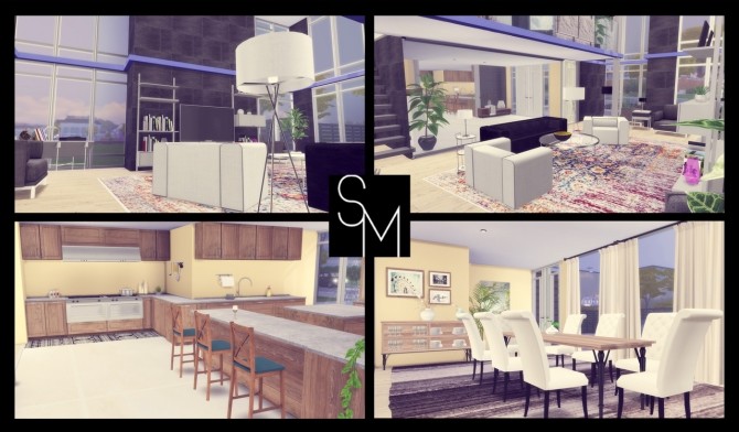 Sims 4 Stoneway house at Simming With Mary
