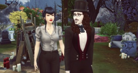 Mina and Gary Dracula by Angerouge at Studio Sims Creation