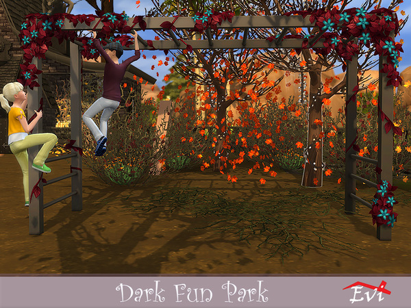 Sims 4 Dark Fun Park by evi at TSR