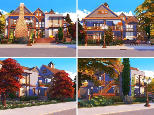 Sims 4 Pumpkin Breeze house by MychQQQ at TSR