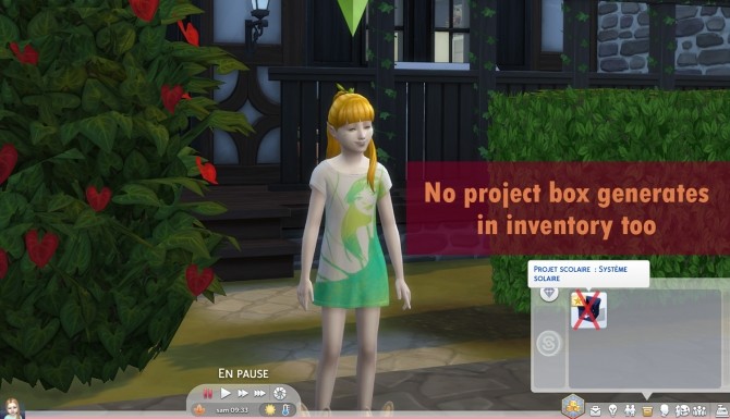 Sims 4 No more school project box by Nova JY at Mod The Sims