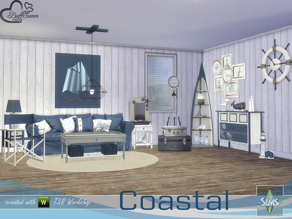 Sims 4 Coastal Living by BuffSumm at TSR