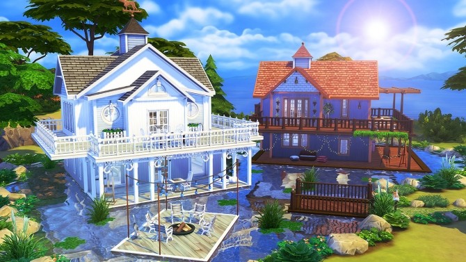 Sims 4 Opposite Floating Houses at Aveline Sims