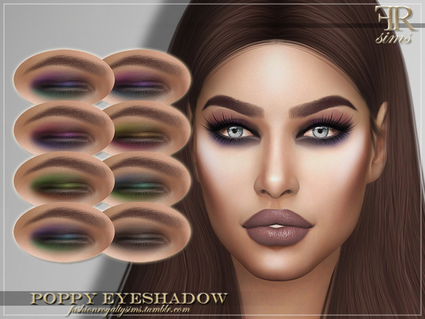 Sims 4 FRS Poppy Eyeshadow by FashionRoyaltySims at TSR