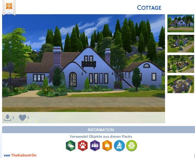 Sims 4 Cottage at Kalino