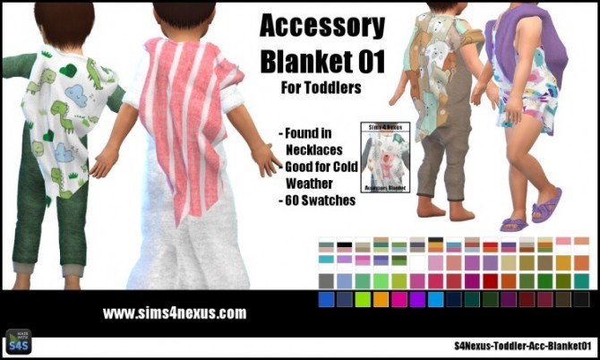 Sims 4 Accessory Blanket 01 by SamanthaGump at Sims 4 Nexus