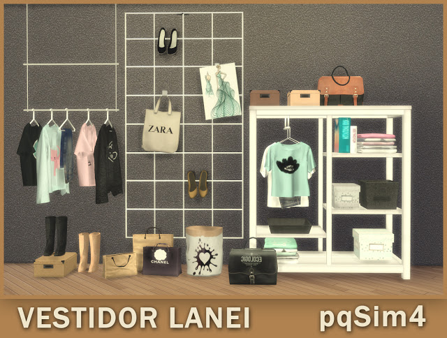 Sims 4 Lanei dressing room at pqSims4