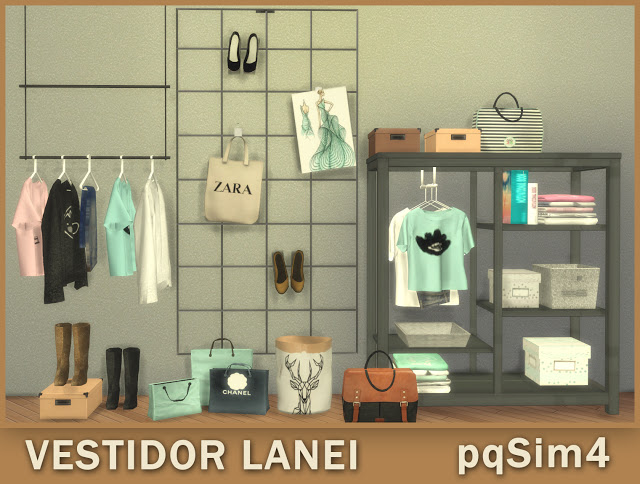 Sims 4 Lanei dressing room at pqSims4
