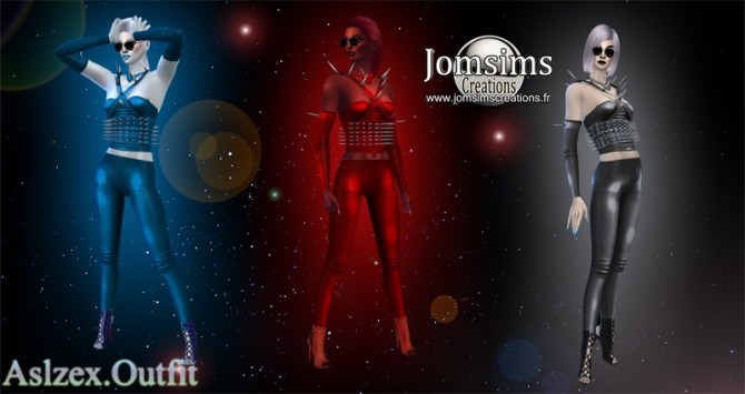 Sims 4 Aslzex outfit at Jomsims Creations
