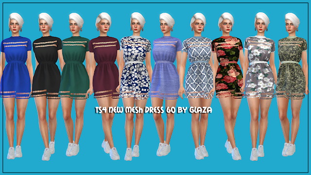 Sims 4 DRESS 60 at All by Glaza
