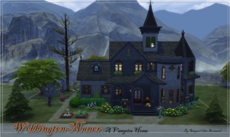Webbington Manor Vampire Home by erisema at Mod The Sims