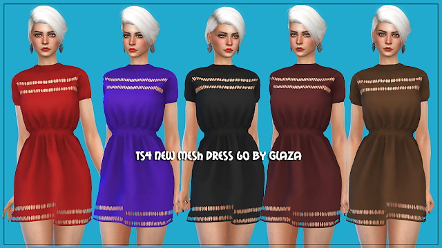 Sims 4 DRESS 60 at All by Glaza