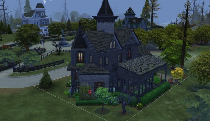Sims 4 Webbington Manor Vampire Home by erisema at Mod The Sims