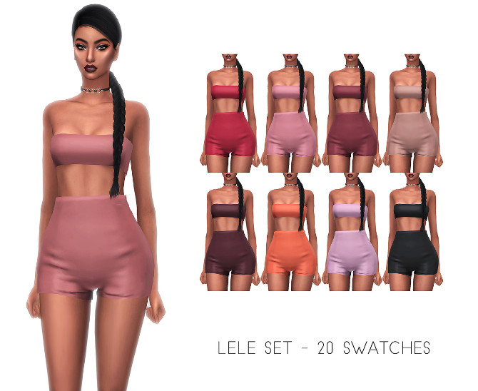 Sims 4 LELE SET at FROST SIMS 4