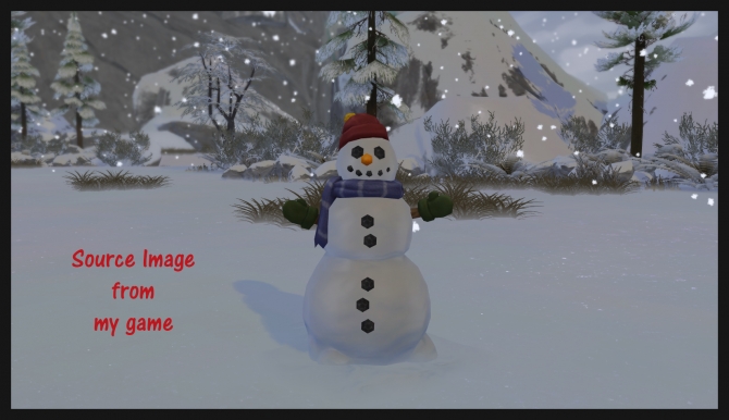 Snowman Wall Decal by Simmiller at Mod The Sims » Sims 4 Updates