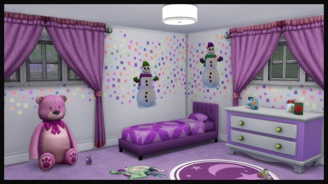 Sims 4 Snowman Wall Decal by Simmiller at Mod The Sims