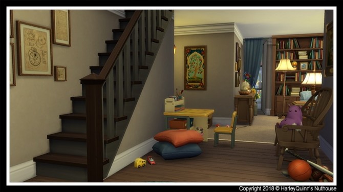 Sims 4 155 Foxshire Drive house at Harley Quinn’s Nuthouse