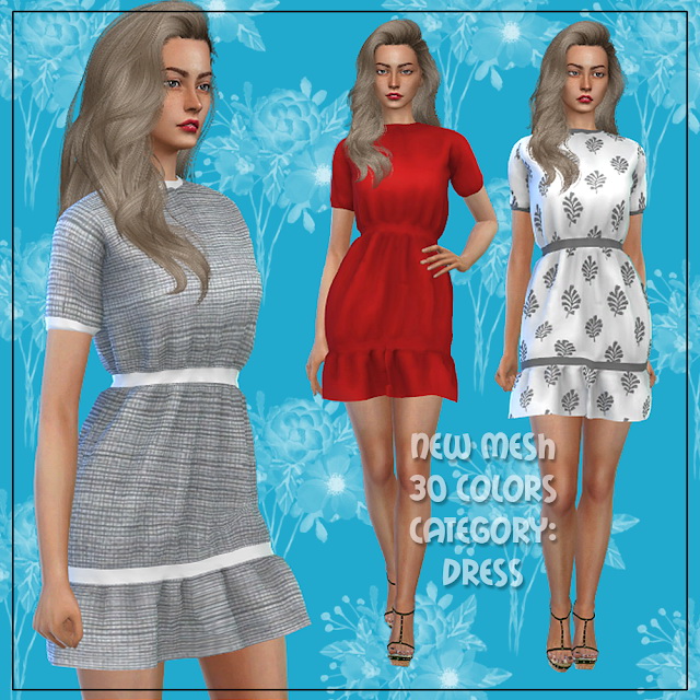 Sims 4 Dress 61 at All by Glaza