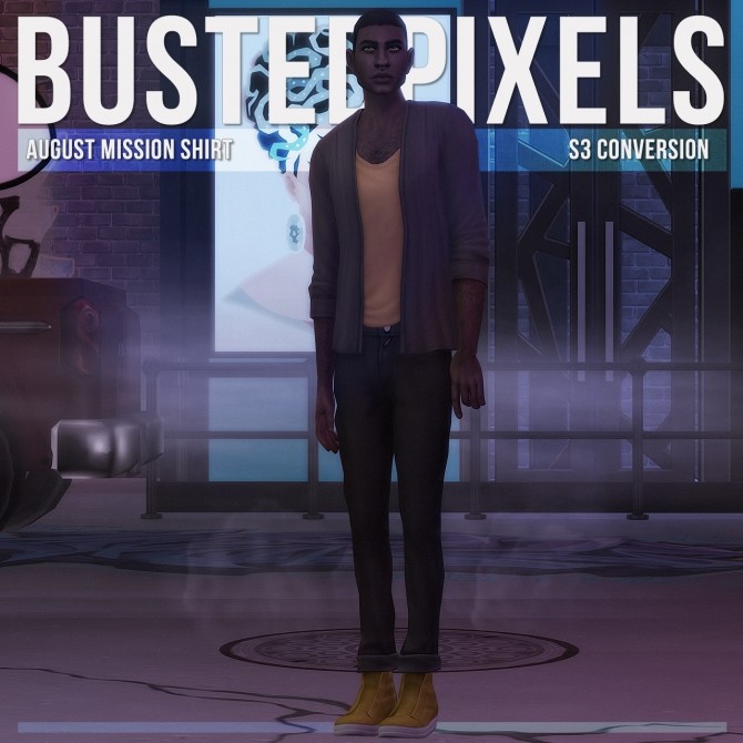 Sims 4 August Mission Shirt S3 Conversion at Busted Pixels
