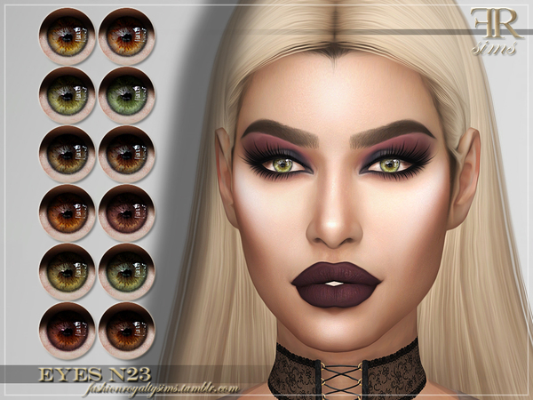 Sims 4 FRS Eyes N23 by FashionRoyaltySims at TSR