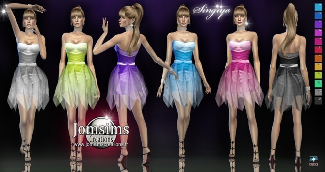 Sims 4 Singiya dress at Jomsims Creations
