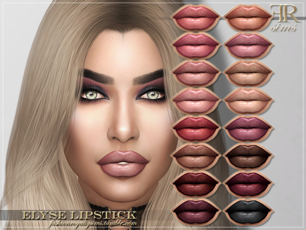 Sims 4 FRS Elyse Lipstick by FashionRoyaltySims at TSR