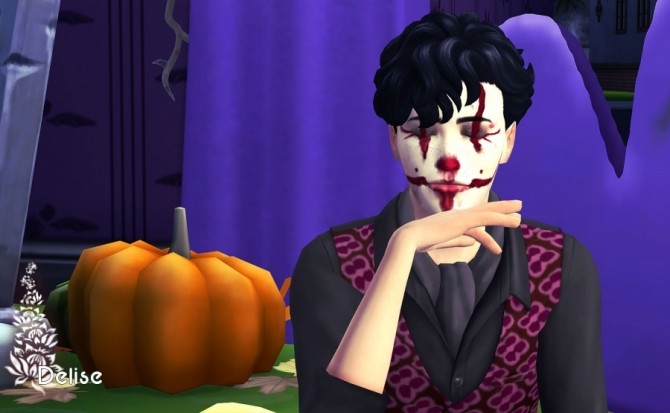 Sims 4 Clown mask by Delise at Sims Artists