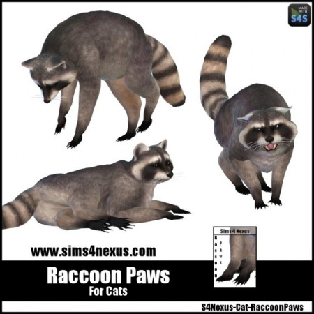 Raccoon Paws by SamanthaGump at Sims 4 Nexus