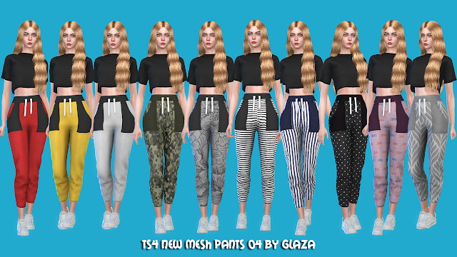 Pants 04 at All by Glaza » Sims 4 Updates