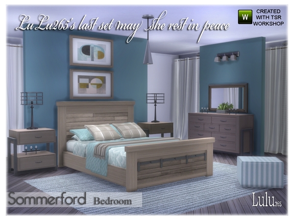Sims 4 Sommerford Bedroom by Lulu265 at TSR