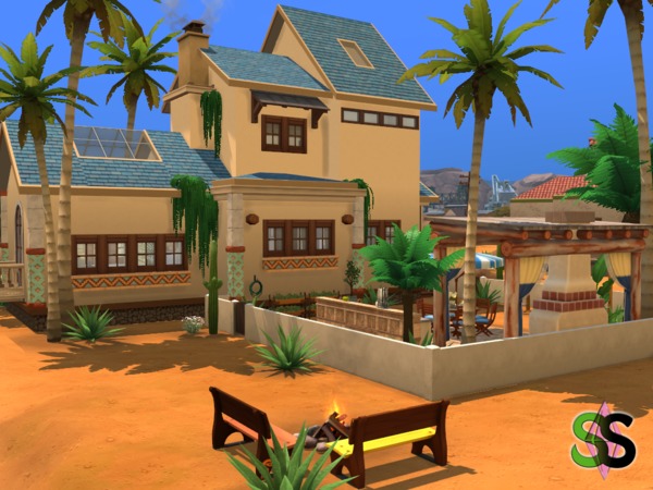 Sims 4 Oasis Springs 1 house by SIMSnippets at TSR