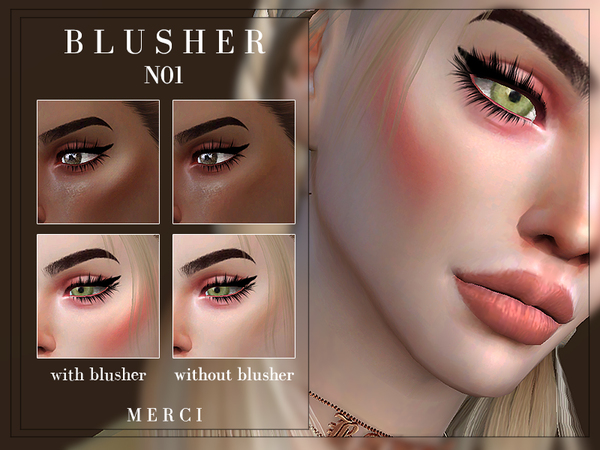 Sims 4 Blusher N01 by Merci at TSR