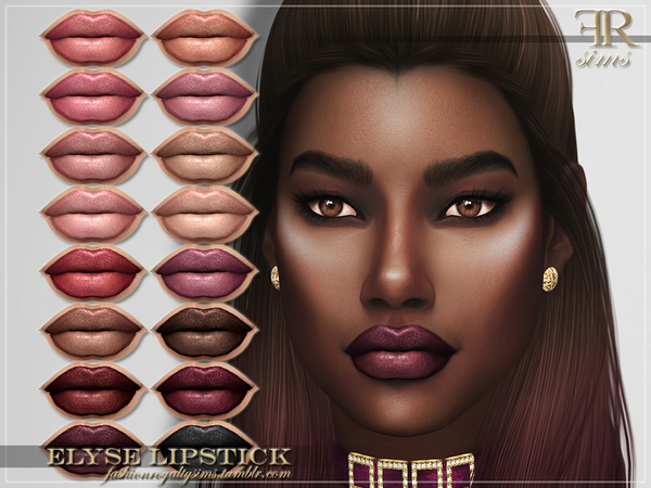 Sims 4 FRS Elyse Lipstick by FashionRoyaltySims at TSR