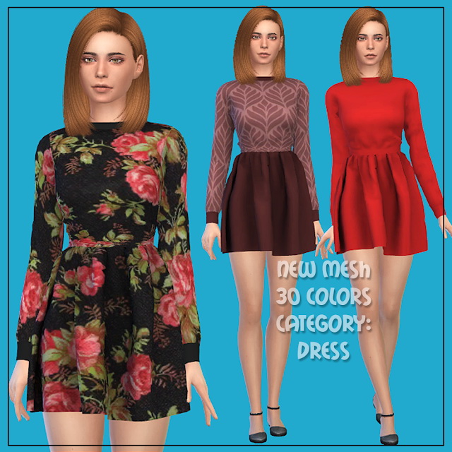 Sims 4 Dress 59 at All by Glaza