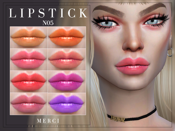 Sims 4 Lipstick N05 by Merci at TSR