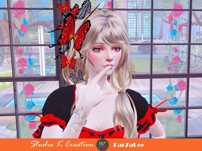Sims 4 Darksouls head butterfly acc at Studio K Creation