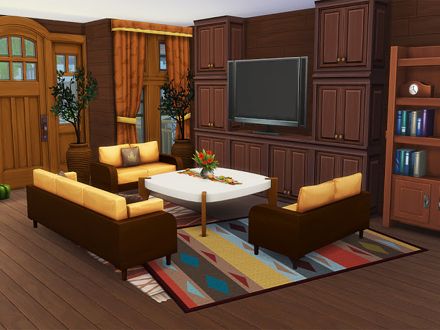 Sims 4 Augelia Autumn House at MSQ Sims