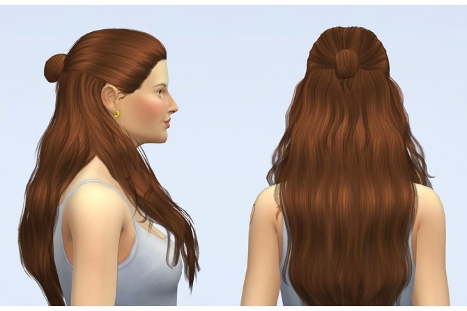 Sims 4 Re Edit Cazy Hannah hair at Rusty Nail