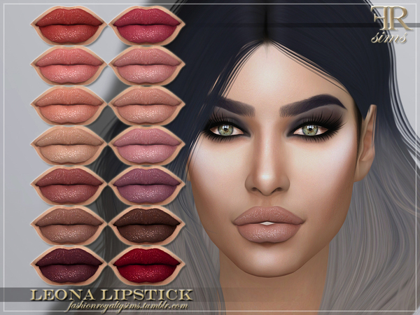 Sims 4 FRS Leona Lipstick by FashionRoyaltySims at TSR