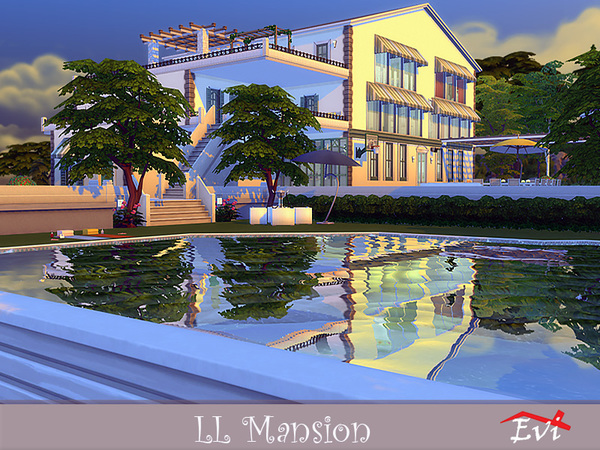 Sims 4 LL Mansion by evi at TSR